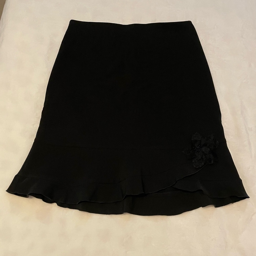*3 for $15* Black Skirt with Floral Detail